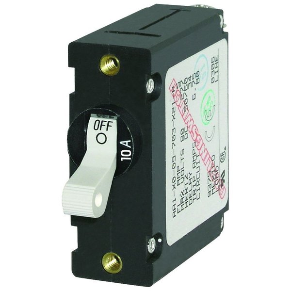 Blue Sea Systems Circuit Breaker, A Series 10A, 1 Pole, 240V AC 7206